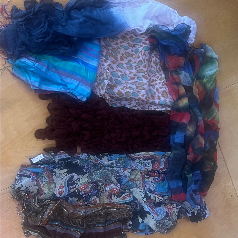 Colorful Patterned Scarves Collection